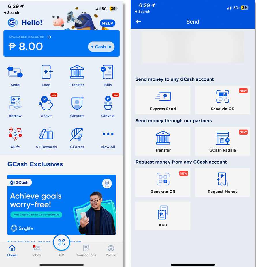 GCash Interface